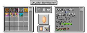 Crystal workbench screen (why is the crystal not centered?)